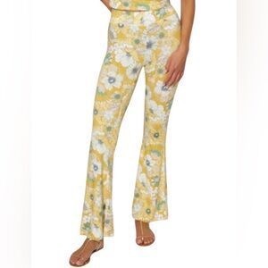 O’Neill Daisy Belle Floral Flare Pants Mimosa Size Medium